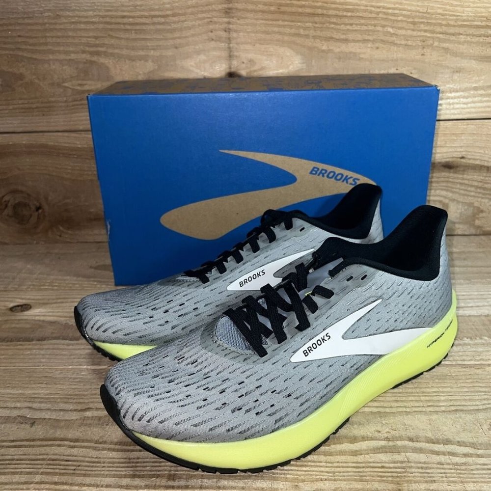 NEW SZ 8-13: Brooks Hyperion Tempo Men's Gray Yellow Running Shoes 110339 1D 099